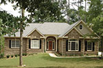 exterior of one-story home plan