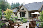 spacious outdoor patio