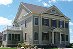 front exterior of colonial style two-story house