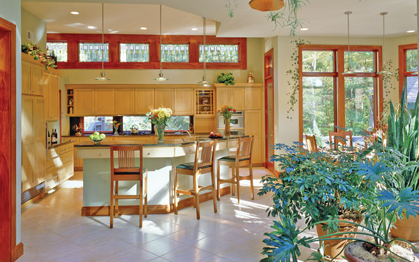 energy efficient ranch home plan interior