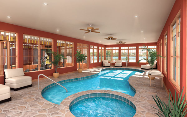 Indoor Swimming Pools - House Plans and More