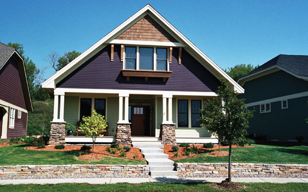 european style bungalow home