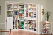 ClosetMaid white kitchen pantry