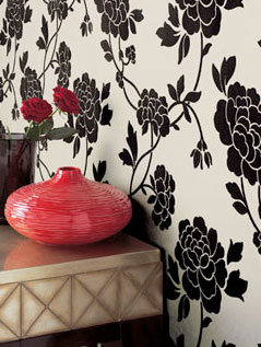 bold black and white wallpaper