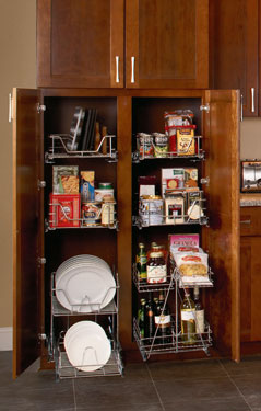 luxury kitchen cabinets with organizers from ClosetMaid