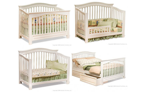 convertible crib to bed for a child's bedroom