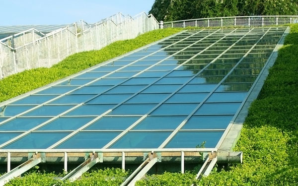 garden with solar panels garden with solar panels