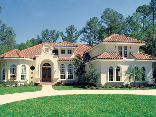 Luxury Mediterranean House Plan with curb appeal