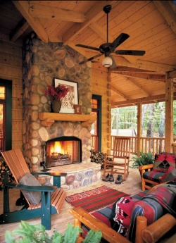 Country Home Outdoor Living Space