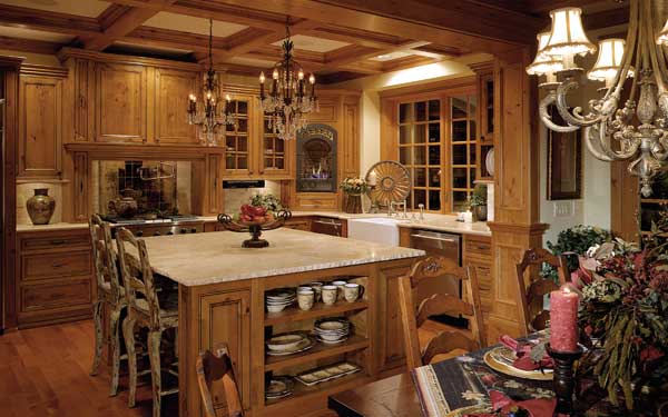 elegant rustic country kitchen