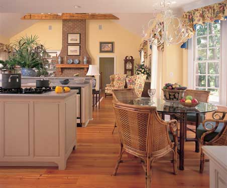 cheerful country kitchen