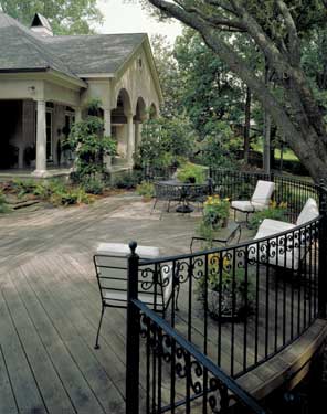 stained deck