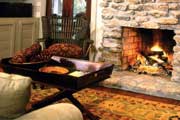 cozy fireplace and fall decor thumbnail