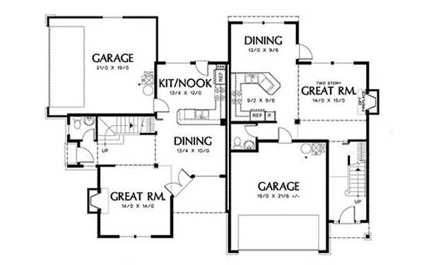 well designed duplex floor plan