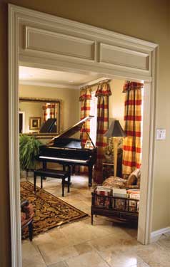 living room converted to music room