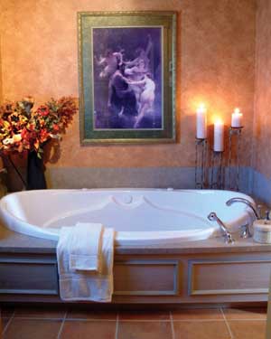 romantic candle-lit tub romantic candle-lit tub