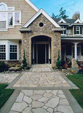 attractive stone walkway