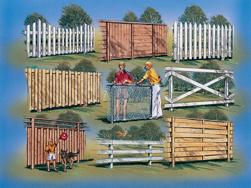 Southern Plan Front of Home Fences & Gates - 9 Designs