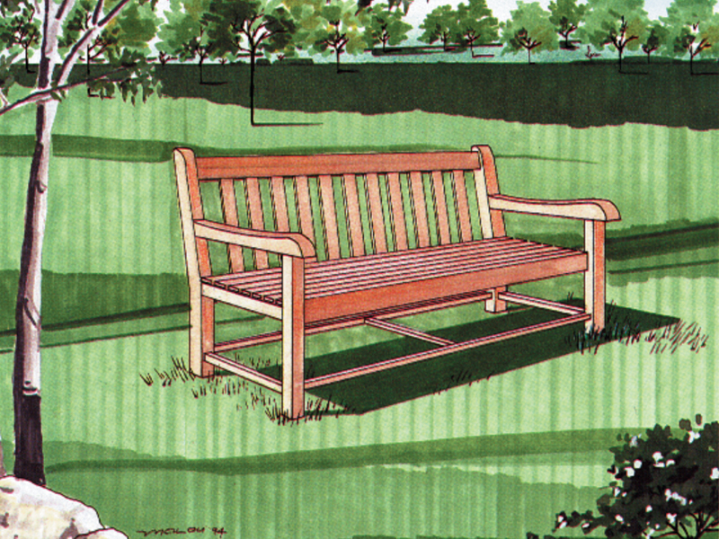 Building Plans Front of Home All Purpose Bench