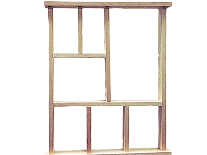 Colonial Floor Plan Front of Home Large Shadow Box