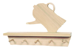 Coffee pot shelf and rack is a great design for a kitchen or even country styled laundry room