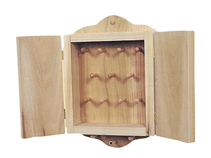 Country Plan Front of Home Key Rack with Doors