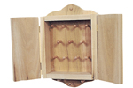 Key rack with doors allows several sets of keys to be held and then doors to be closed to keep from showing clutter