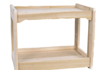 Traditional style end table can be finished to match any set of furniture