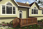 Simple wood deck can be expanded to six different sizes