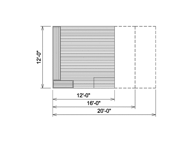 Image Of Large First Floor For House Plan 002D-3004