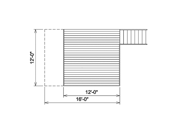 Image Of Large First Floor For House Plan 002D-3005