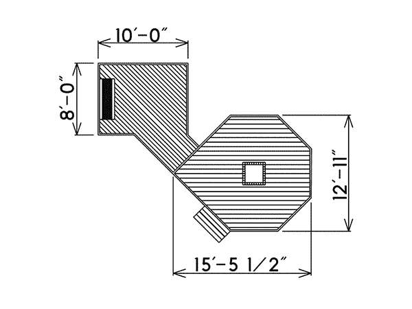 Image Of Large First Floor For House Plan 002D-3010
