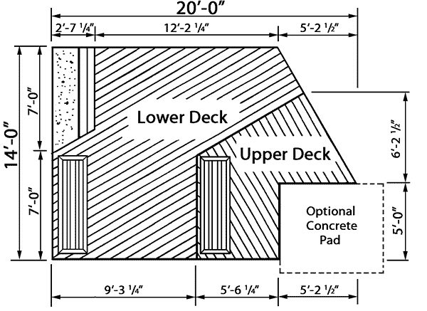 Image Of Large First Floor For House Plan 002D-3019