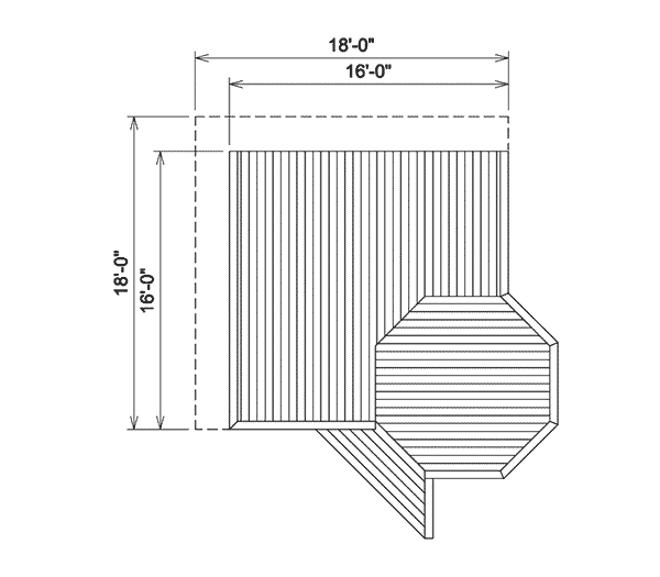 Image Of Large First Floor For House Plan 002D-3023