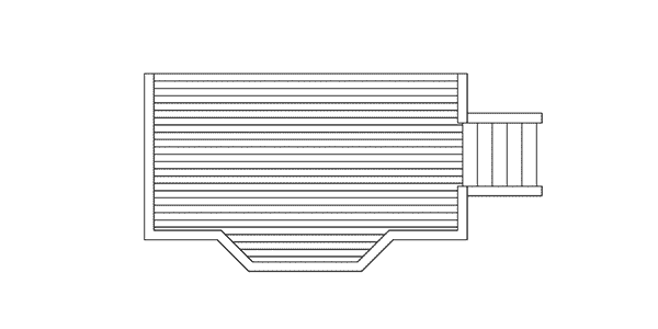 Image Of Large First Floor For House Plan 002D-3027