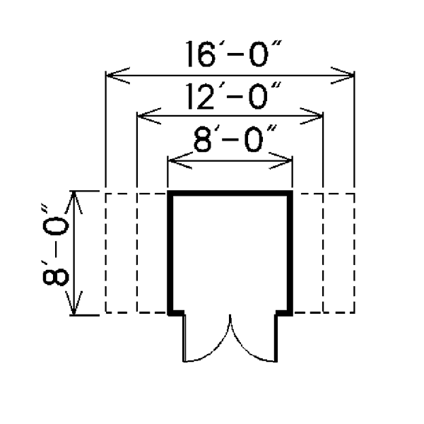 Image Of Large First Floor For House Plan 002D-4500
