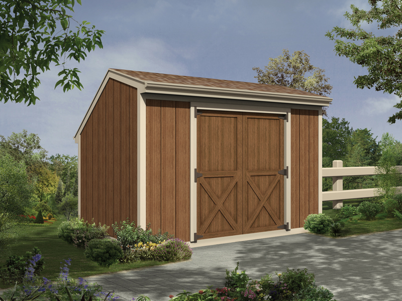 Saltbox Plan Front of Home 002D-4500 | House Plans and More