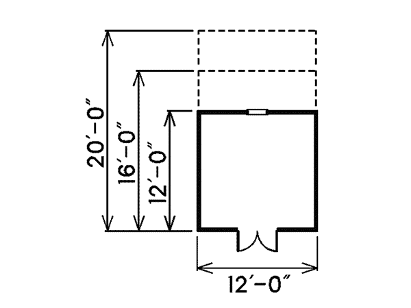 Image Of Large First Floor For House Plan 002D-4501