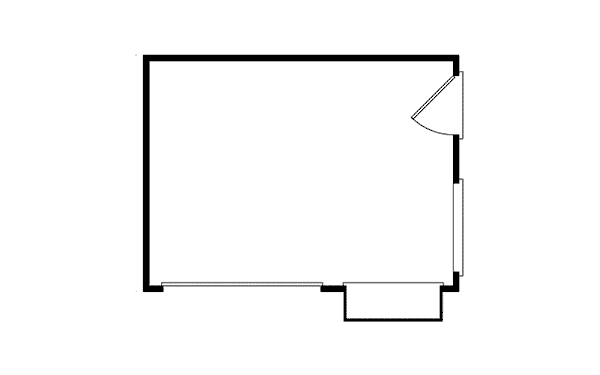 Image Of Large First Floor For House Plan 002D-4506
