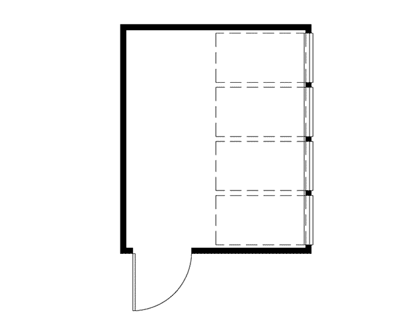 Image Of Large First Floor For House Plan 002D-4507