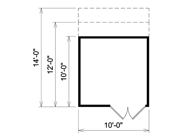 Image Of Large First Floor For House Plan 002D-4515