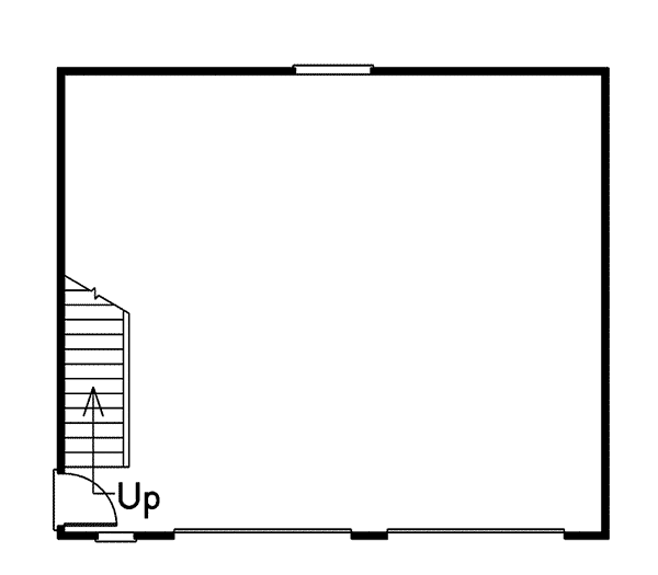 Image Of Large First Floor For House Plan 002D-6001