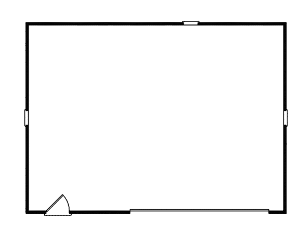 Image Of Large First Floor For House Plan 002D-6007