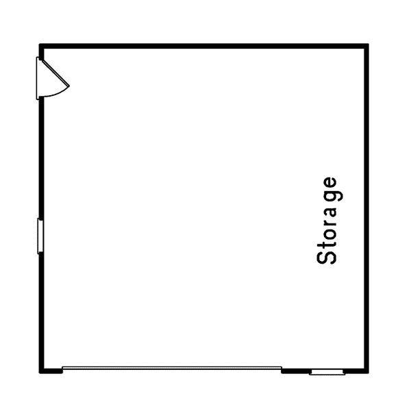 Image Of Large First Floor For House Plan 002D-6008