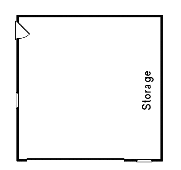 Image Of Large First Floor For House Plan 002D-6009