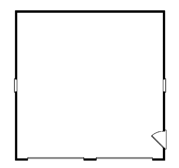 Image Of Large First Floor For House Plan 002D-6018