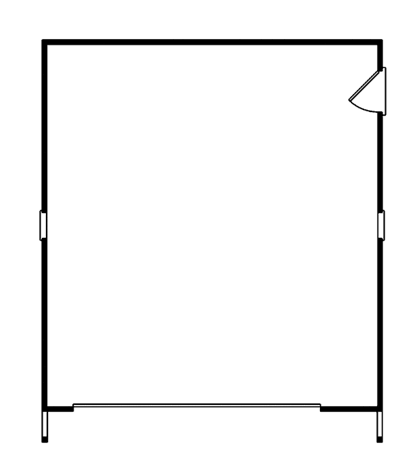 Image Of Large First Floor For House Plan 002D-6021