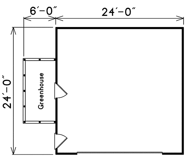 Image Of Large First Floor For House Plan 002D-6029