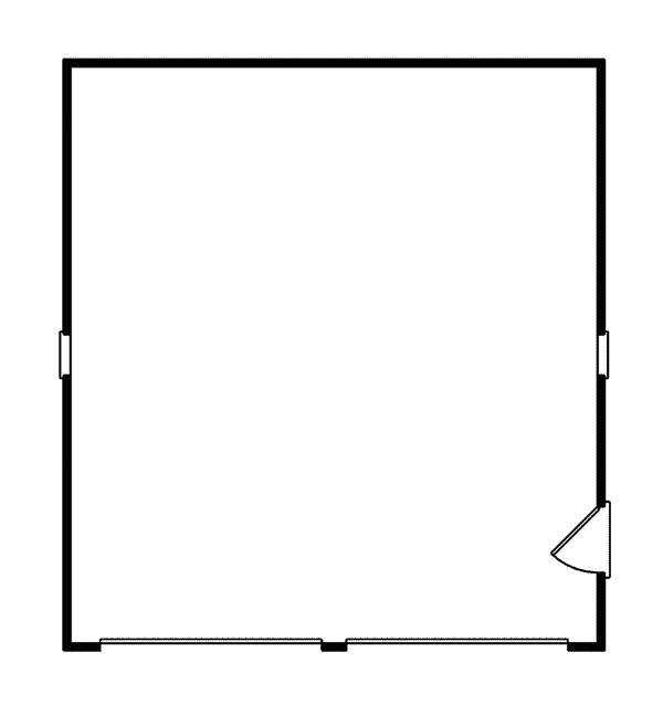 Image Of Large First Floor For House Plan 002D-6033