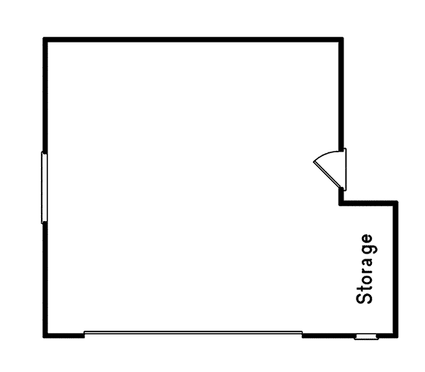 Image Of Large First Floor For House Plan 002D-6038